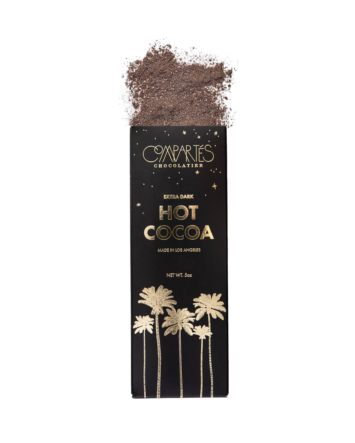 Compartés dark hot cocoa mix packaging