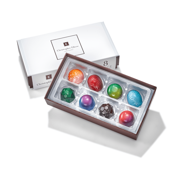 Christopher Elbow 8-piece gourmet chocolate assortment