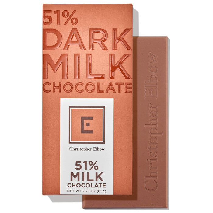 Christopher Elbow dark milk chocolate bar