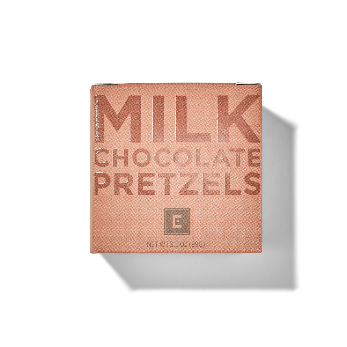 Christopher Elbow milk chocolate pretzels box front