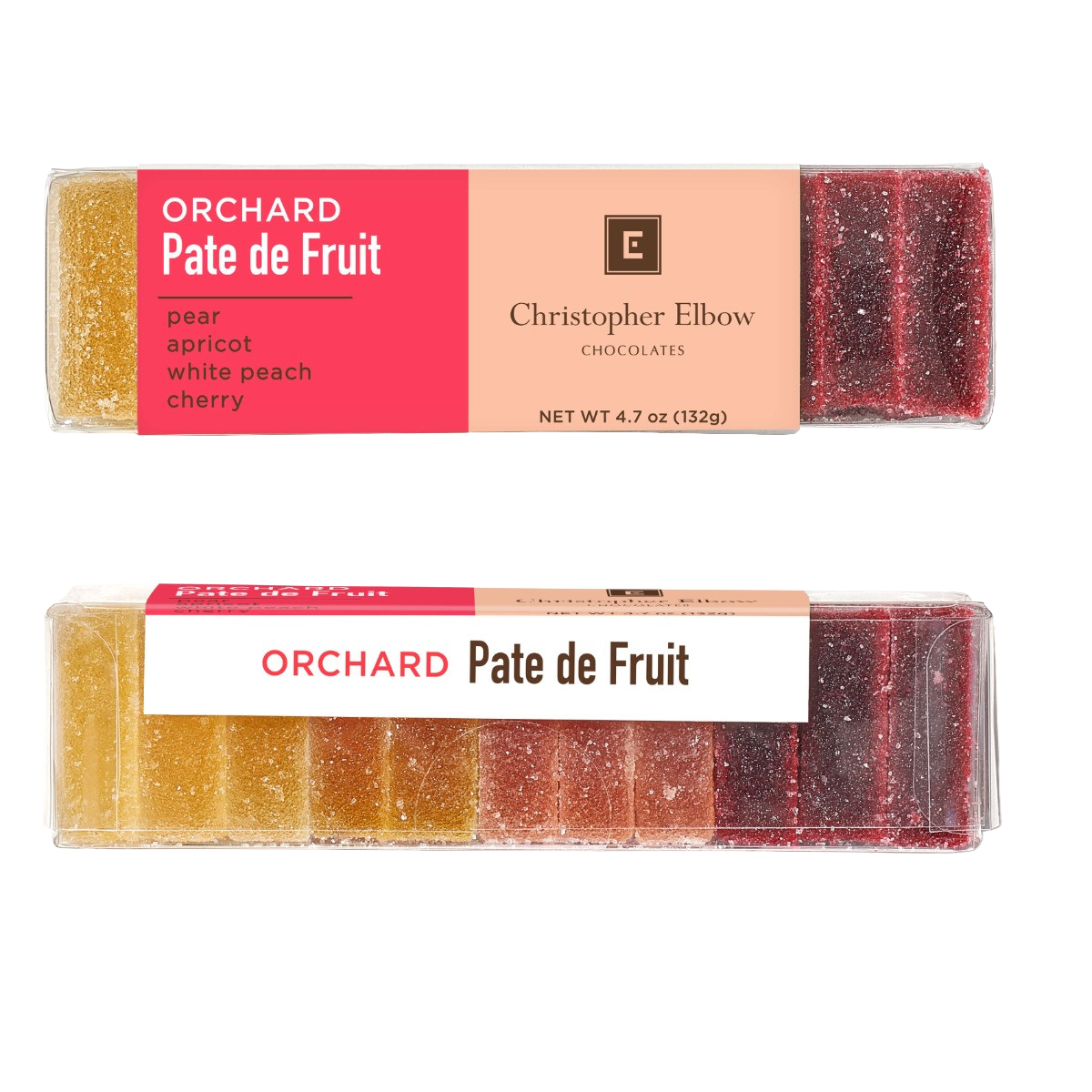 Christopher Elbow Orchard Pâte de Fruit Collection on transparent background