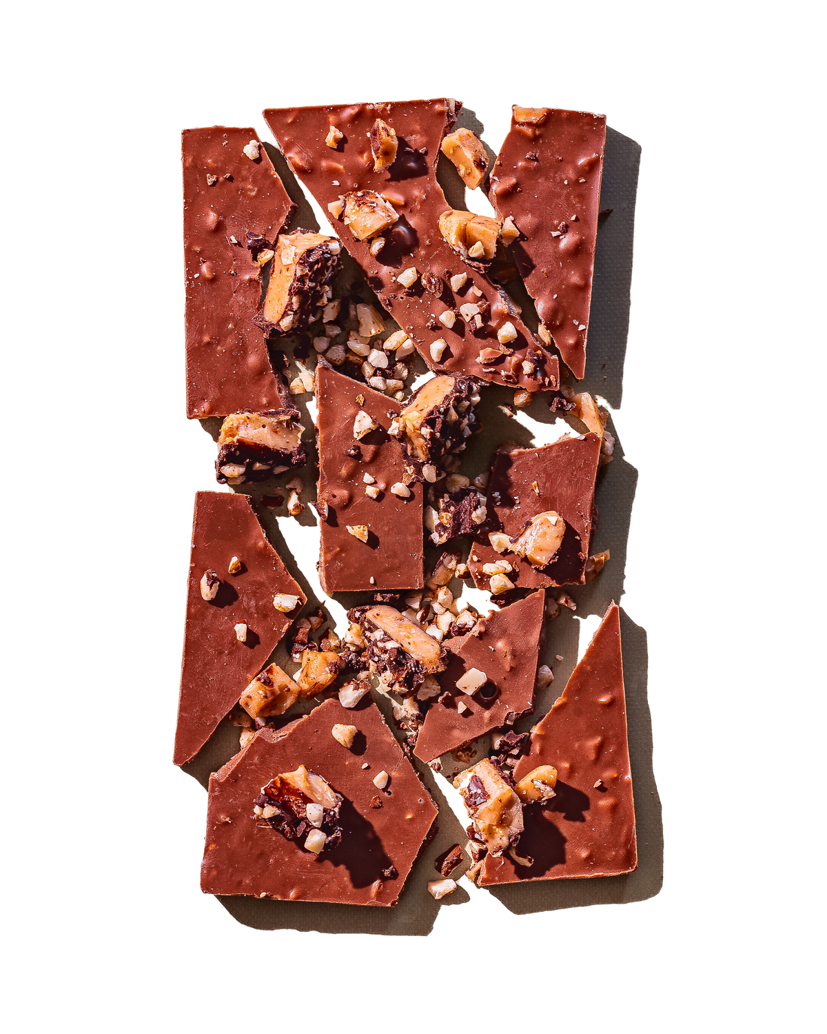 Unwrapped Compartés English Toffee milk chocolate bar with almonds and sea salt