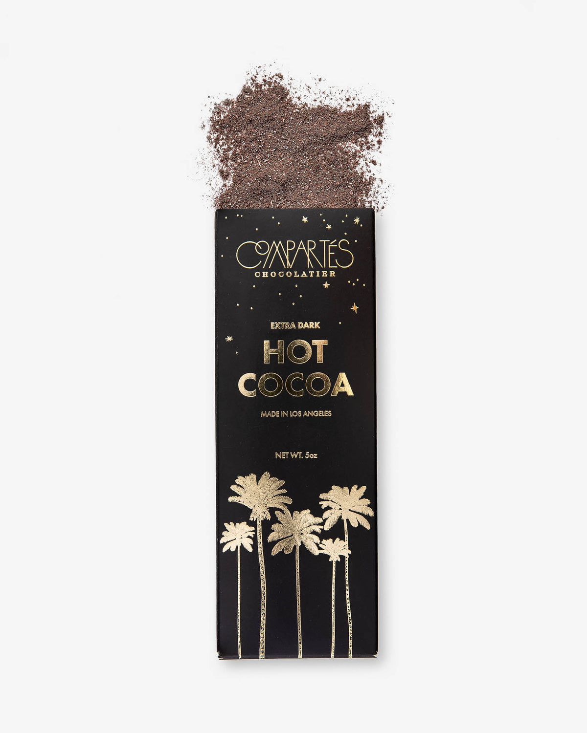 Compartés dark hot cocoa mix packaging
