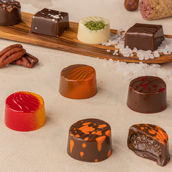 Le Belge wine pairing chocolate gift presentation