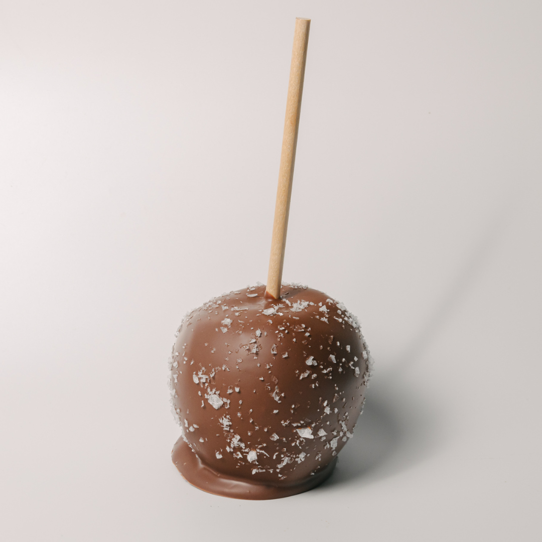 Enjou sea salt chocolate caramel apple detail