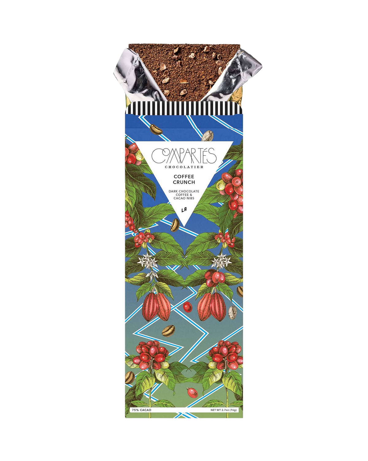 Compartés Coffee Crunch 75% Dark Chocolate Bar