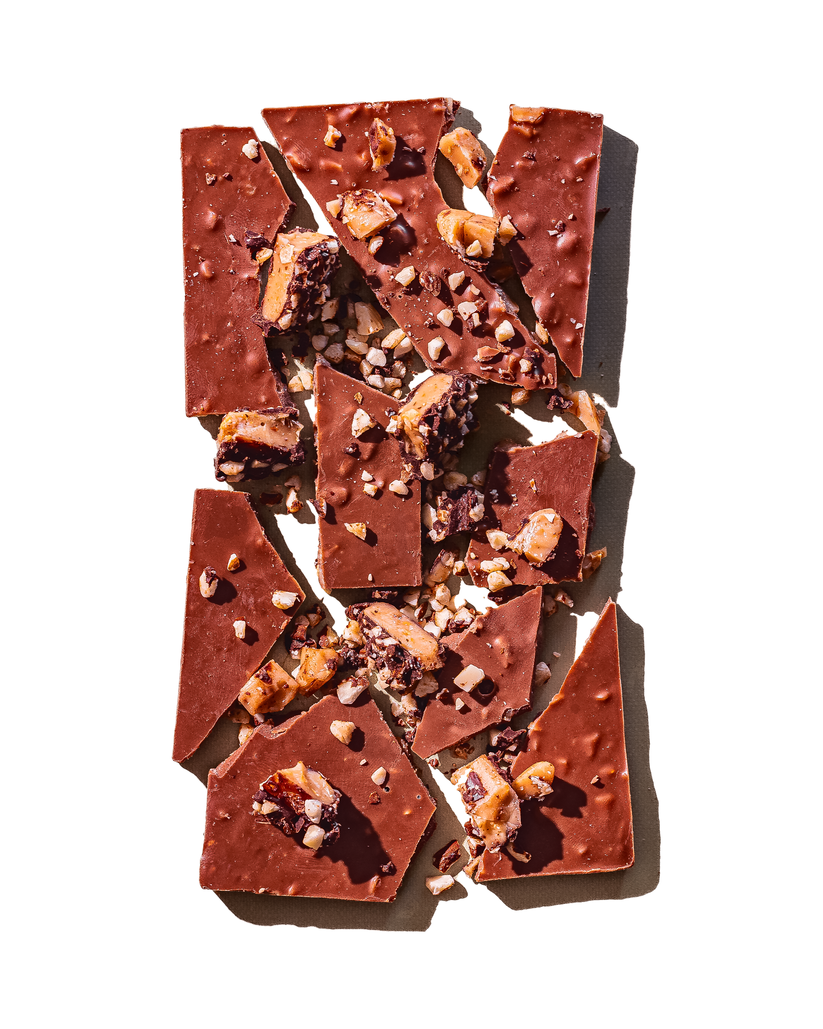Unwrapped Compartés English Toffee milk chocolate bar with almonds and sea salt