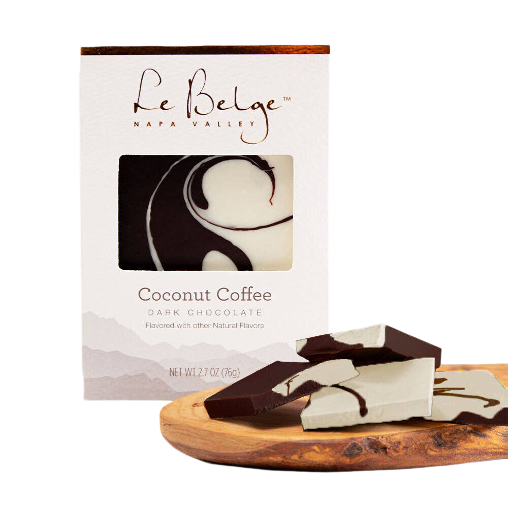 Le Belge Coconut Coffee Dark Chocolate Bar