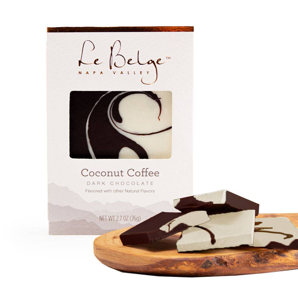 Le Belge Coconut Coffee Dark Chocolate Bar