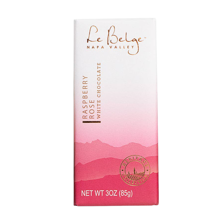 Le Belge Raspberry Rose White Chocolate Bar alternate product view 3