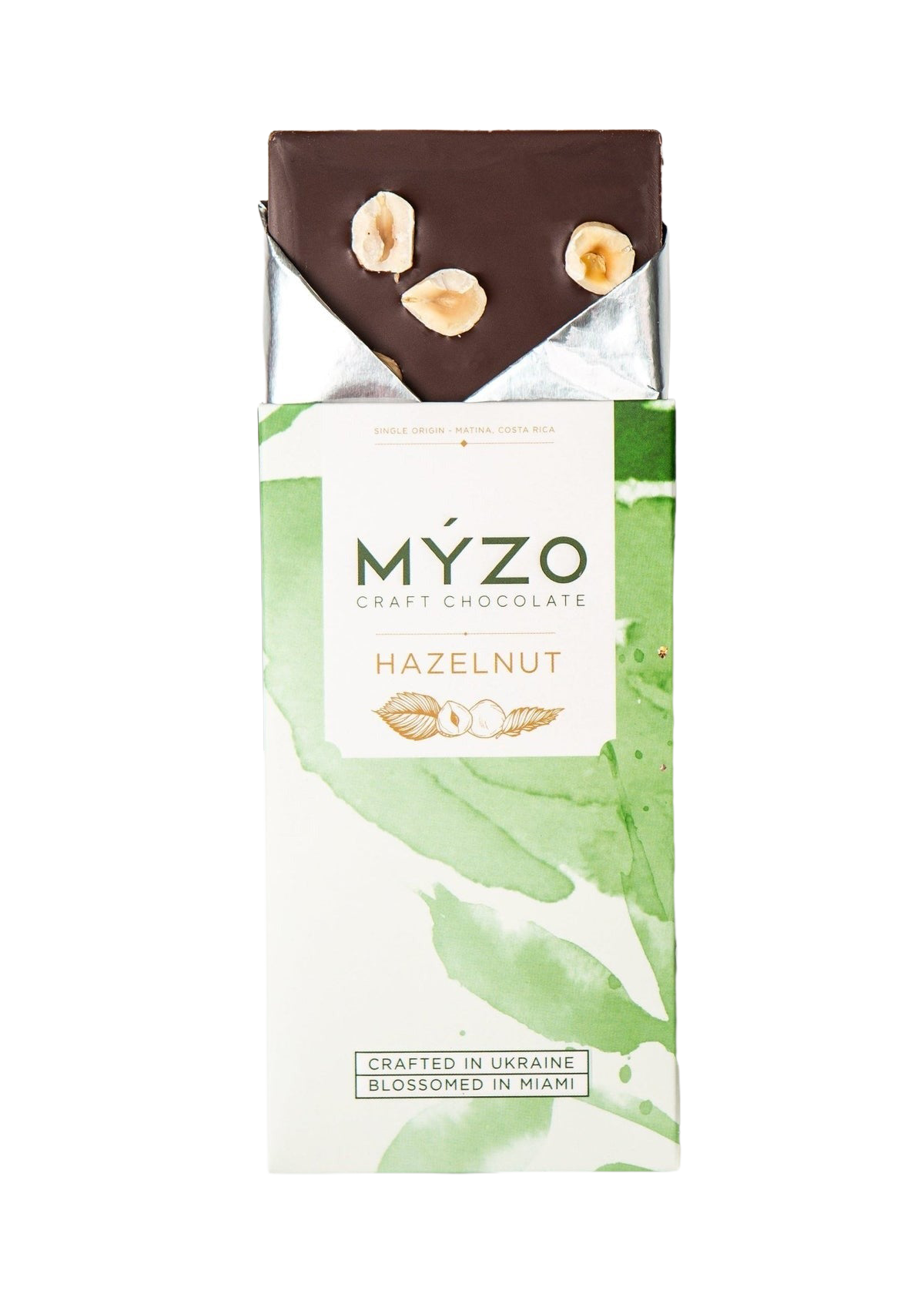 MYZO 70% Hazelnut Dark Chocolate Bar