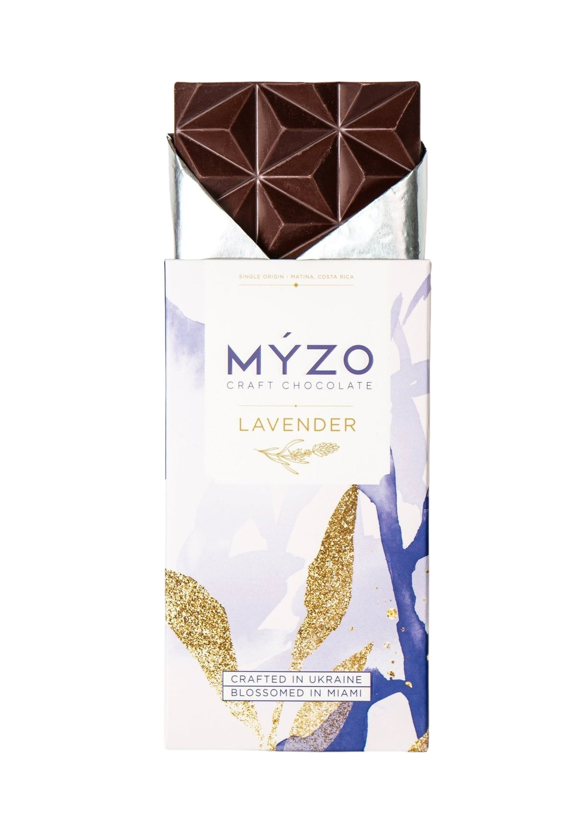 MYZO 70% Lavender Dark Chocolate Bar