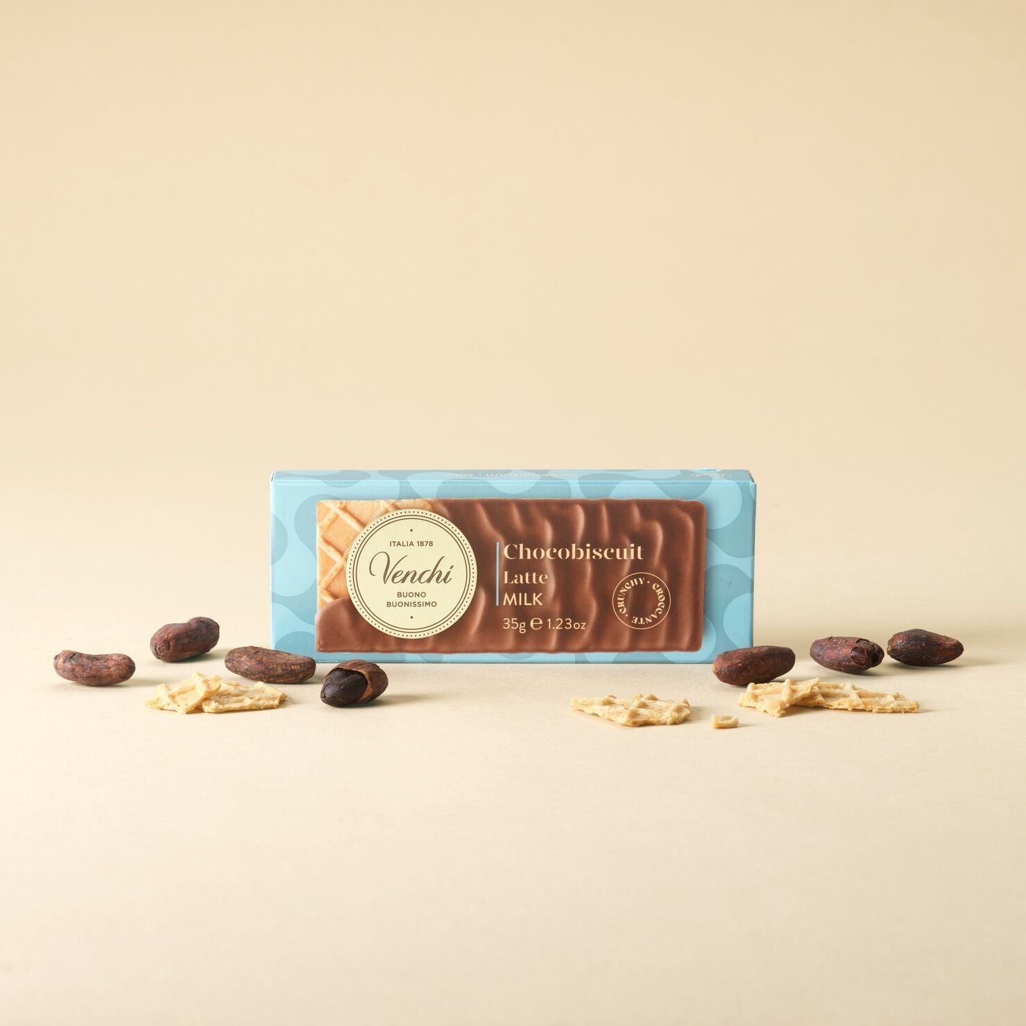 Venchi Milk ChocoBiscuit Snack Bar alternate product view 2