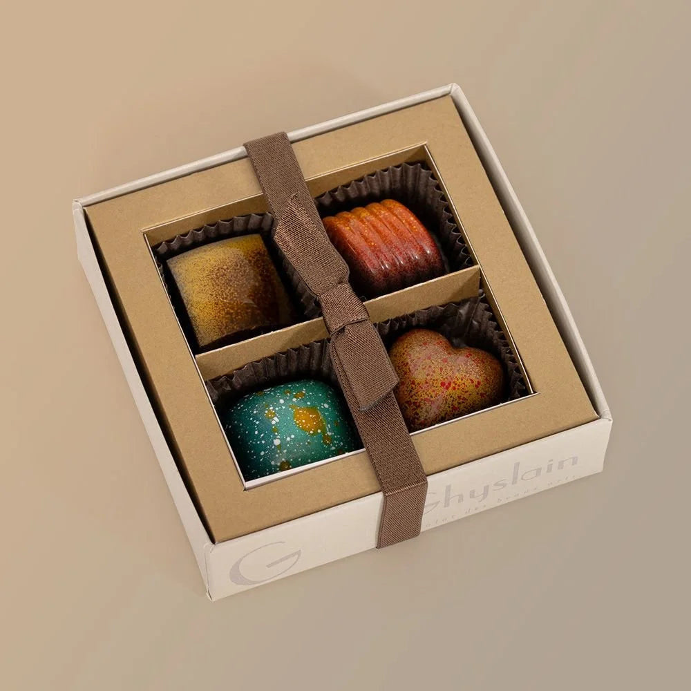Ghyslain four-piece fall chocolate window box